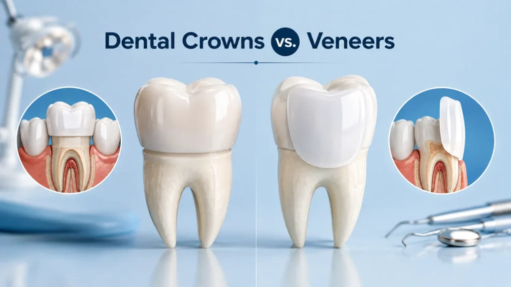 Dental Crowns vs. Veneers Which One Is Right for Your Smile